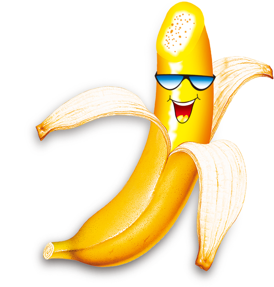 Banana Cartoon Png Free Photo Clipart - Cartoon Banana Png Transparent Png (605x605), Png Download
