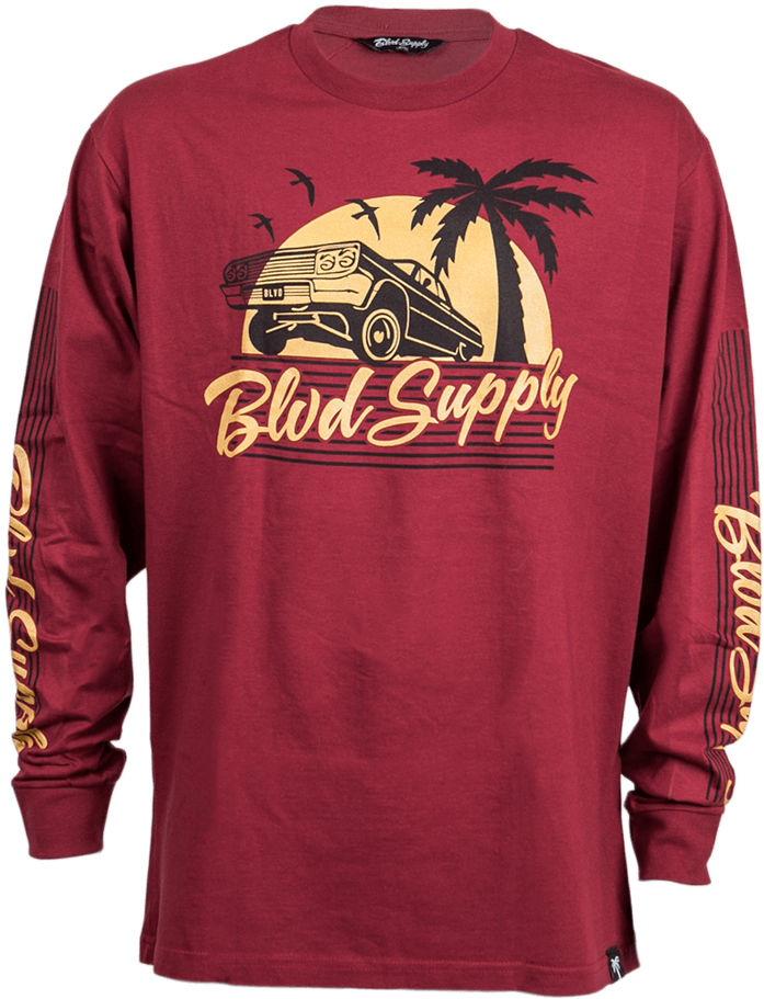 Low Rider Sun Long Sleeve Tee Clipart (697x911), Png Download