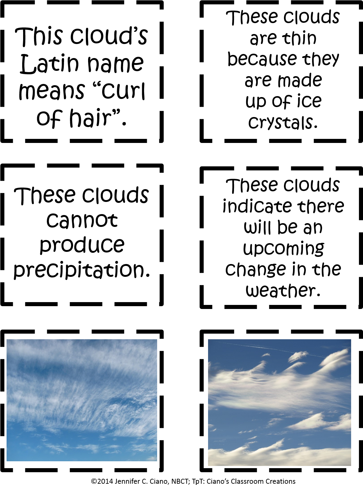 Clouds Sort {with Photographs} $2 - Kids Letter Clipart (1161x1572), Png Download