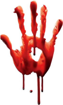 #hand #mão #blood #sangue #effect #efeito #terror #horror - Mão Com Sangue Png Clipart (319x460), Png Download
