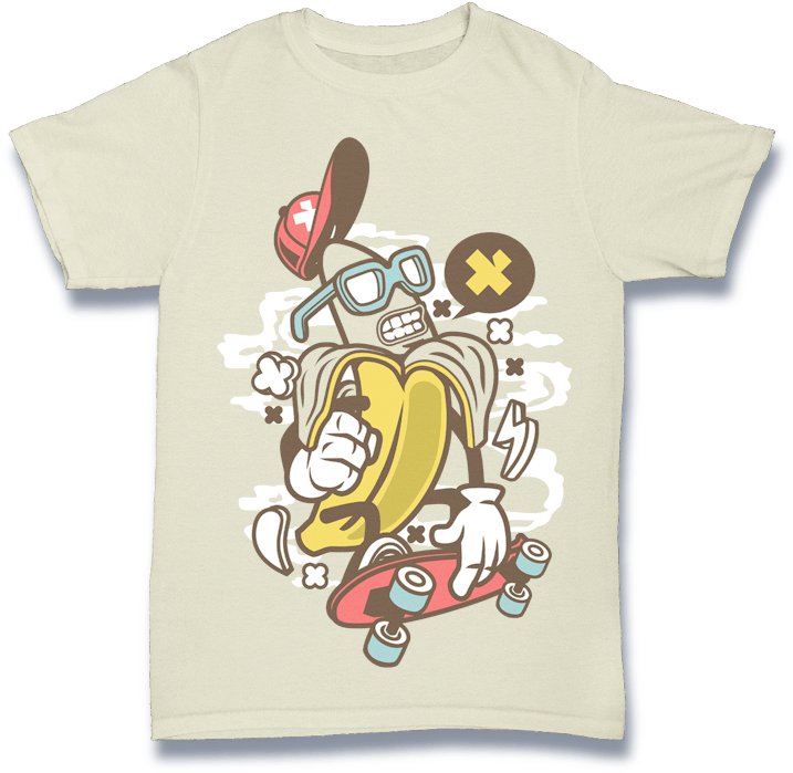Banana Buy T Shirt Design - Cartoon Clipart (800x800), Png Download
