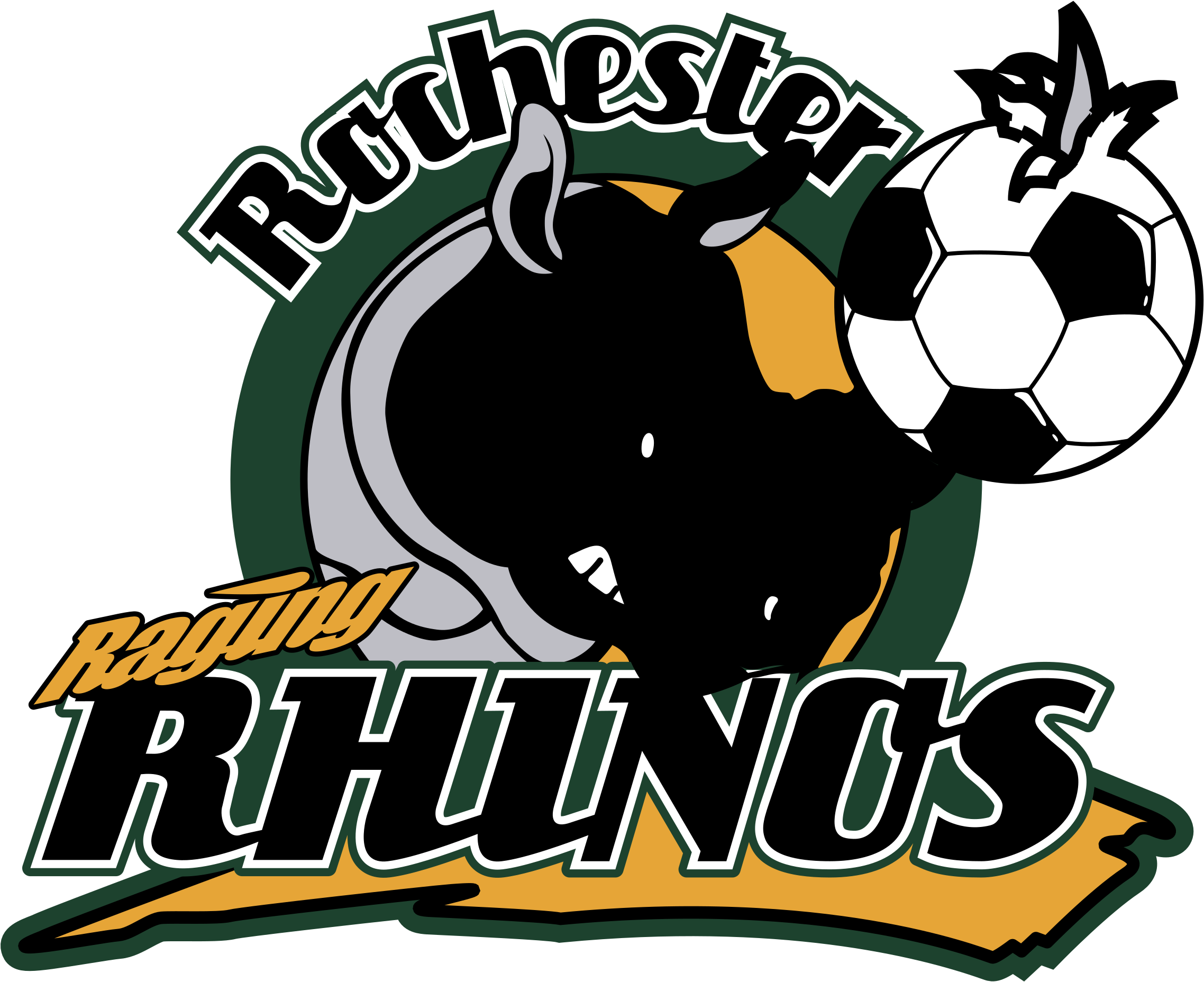 Raging Rhinos Logo Png Transparent - Rochester Rhinos Clipart (2400x2400), Png Download