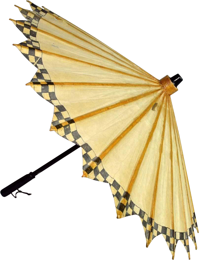 Japanese Vintage Kasa 傘 Parasol Or Umbrella Of Rice-oil - Umbrella Clipart (1055x1055), Png Download