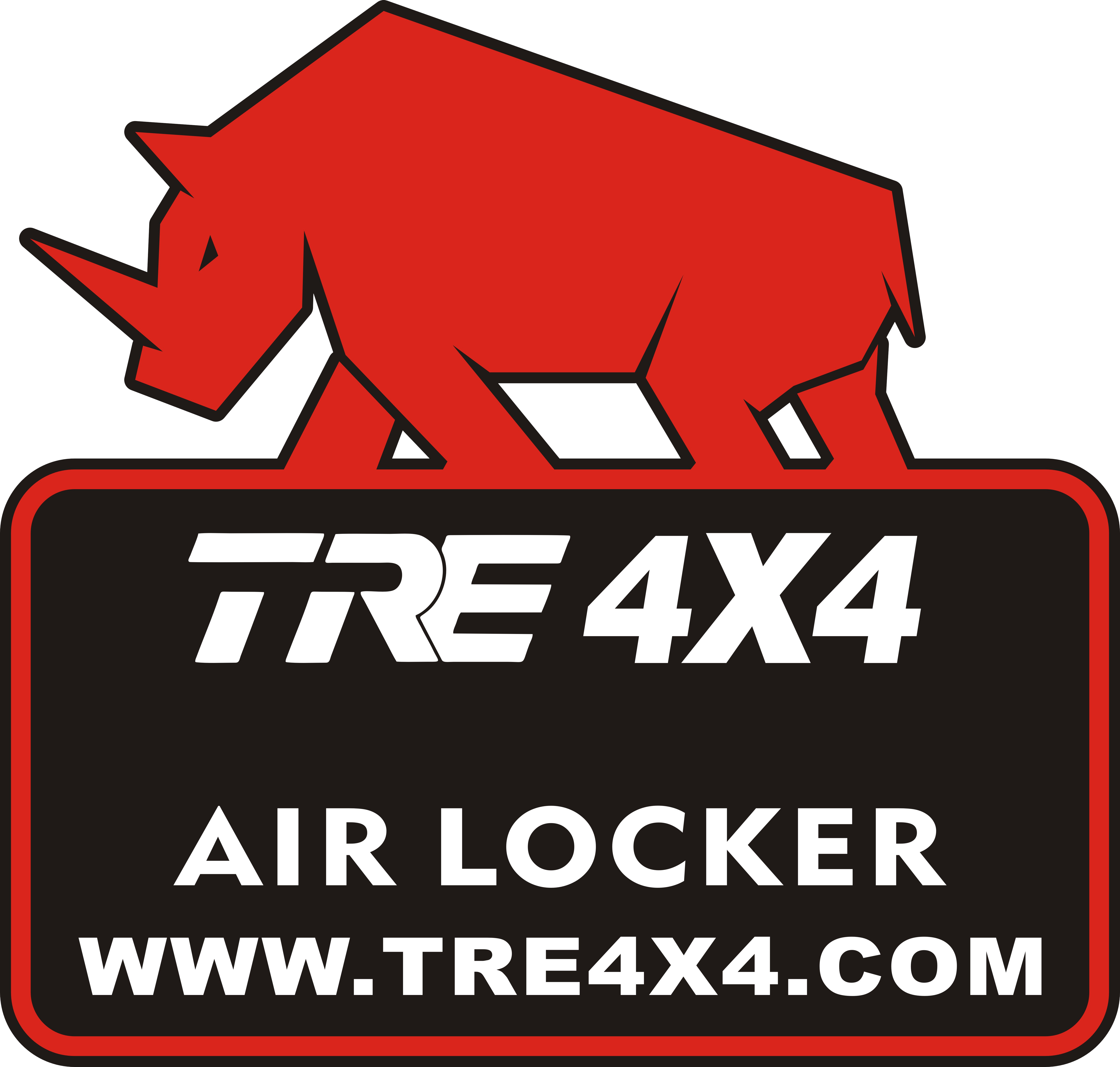 Tre Air Locker Rhino Logo - Nissan Patrol Y60 Clipart (5571x5305), Png Download