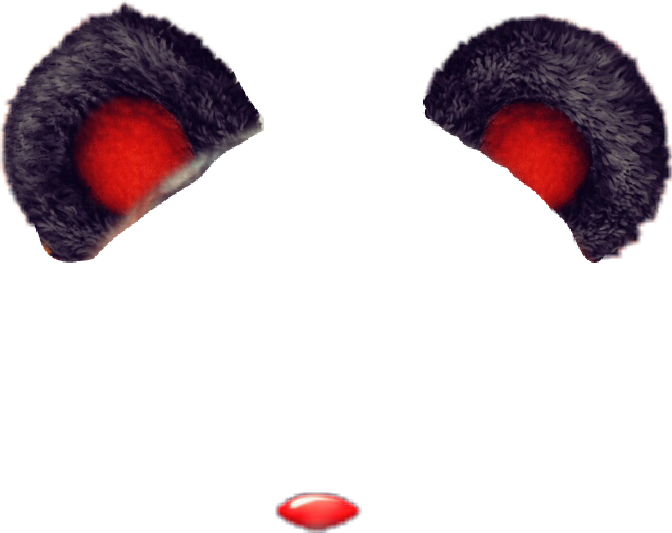 Halloween Bear Ears - Dog Licks Clipart (672x533), Png Download