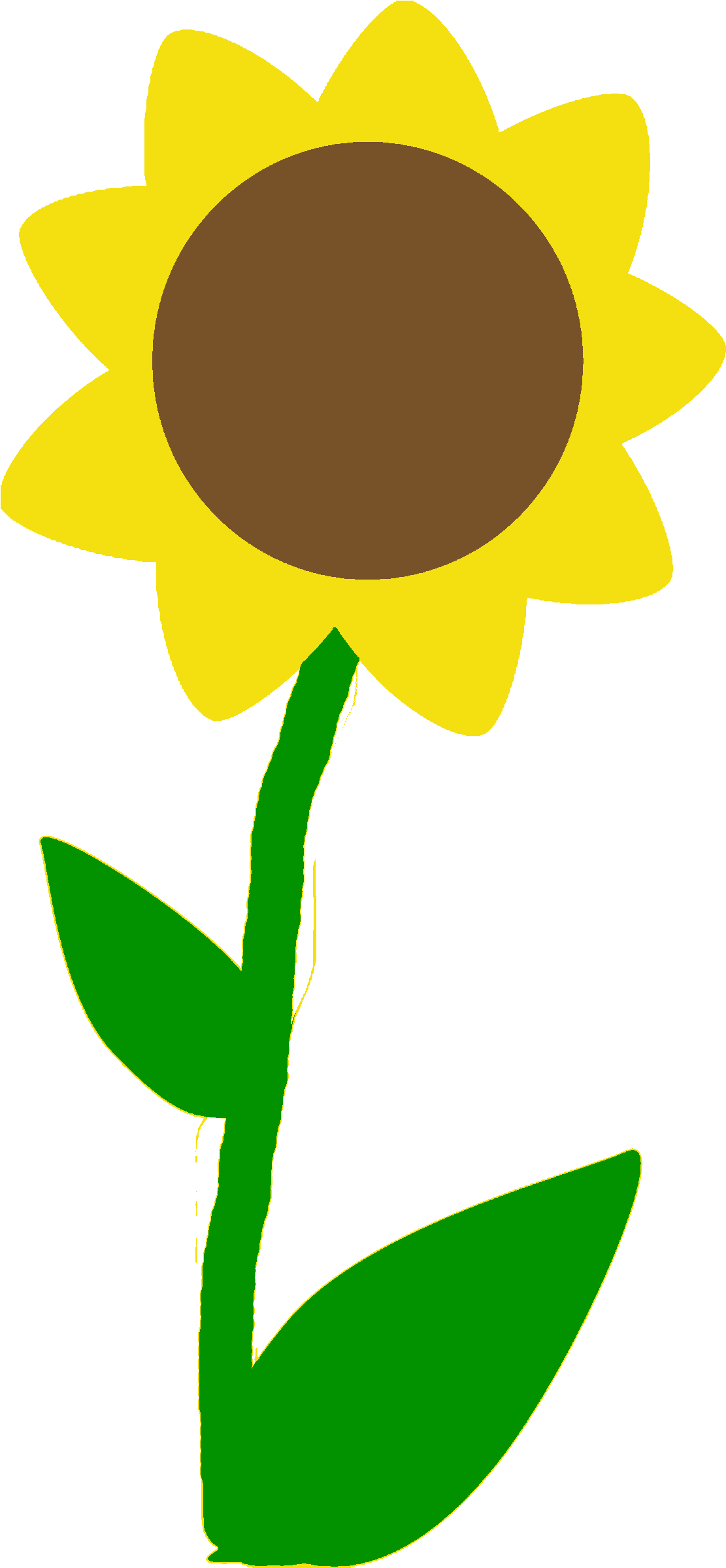Dibujo Girasol - Planta Facil De Dibujar Clipart (1761x2400), Png Download