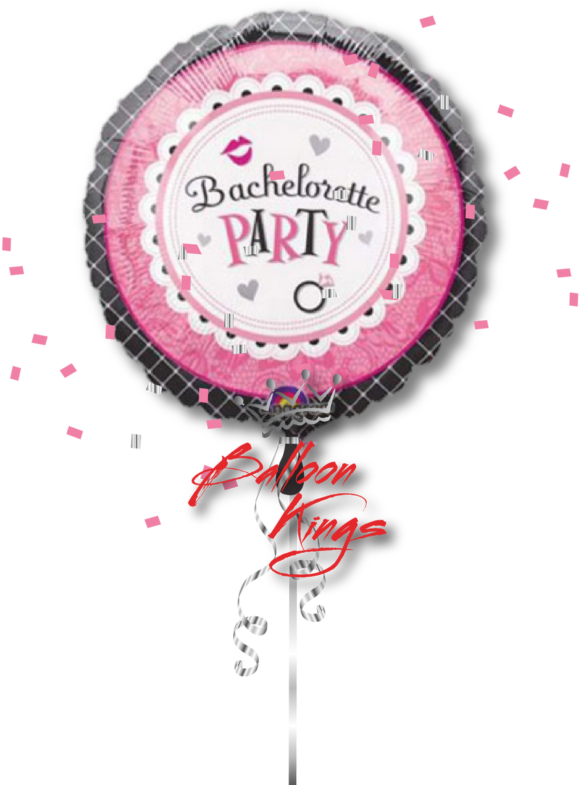 Large Bachelorette Party - Balloon Clipart (1068x1280), Png Download