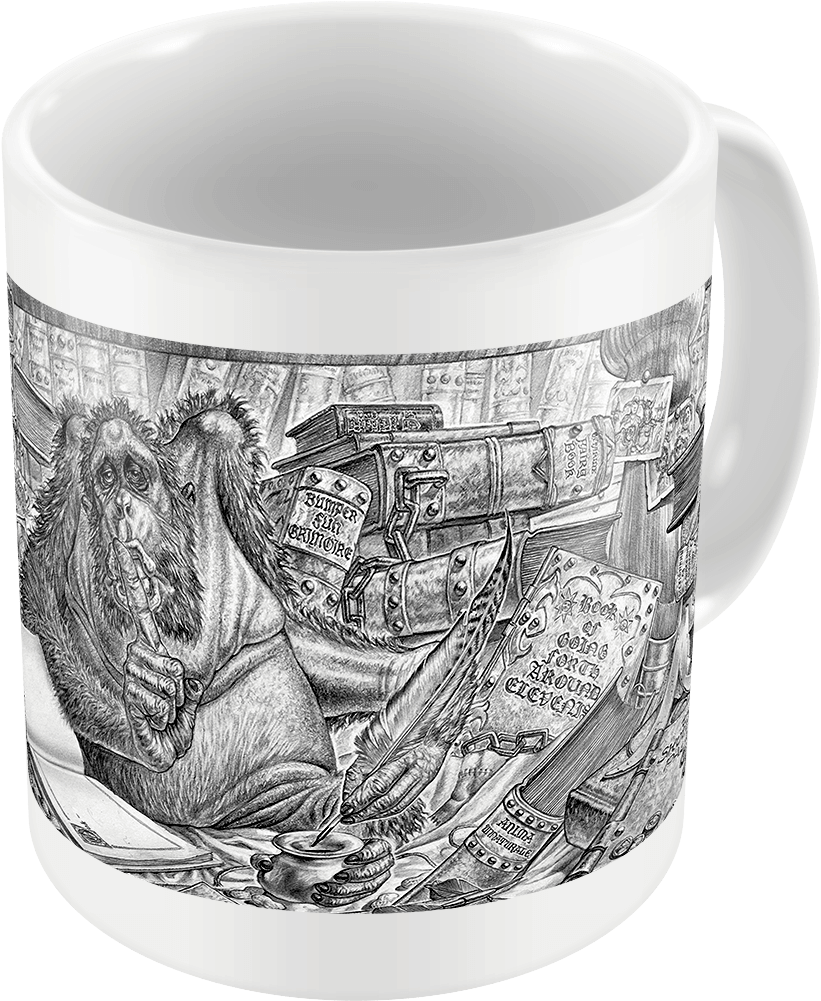 Click To Zoom - Pratchett Discworld Terry Pratchett Mug Clipart (1000x1000), Png Download