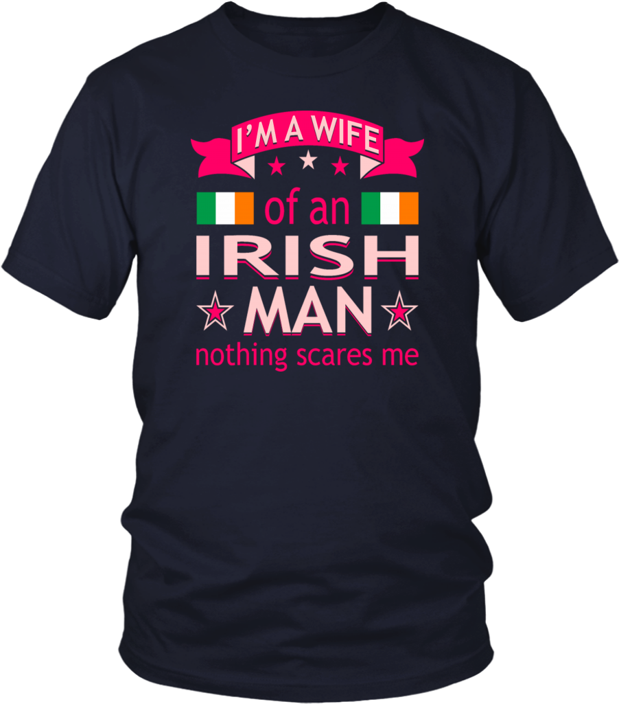 Wife Of Irish Man Nothing Scares Me Valentine Tees - Larry Bernandez T Shirt Clipart (1024x1024), Png Download