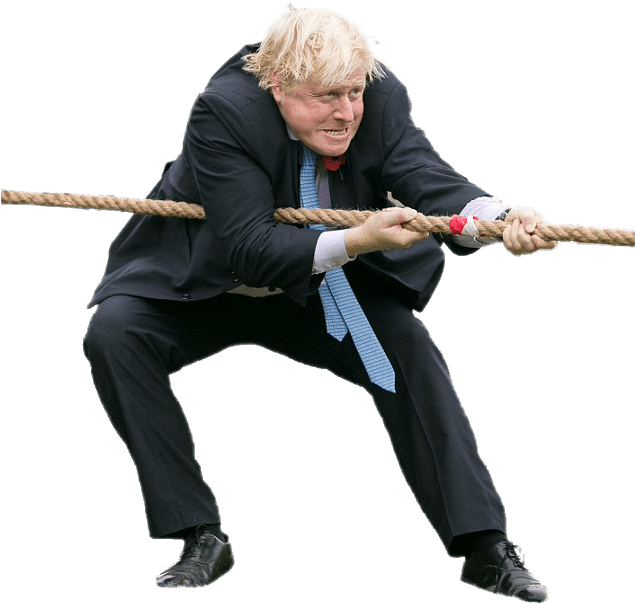 Boris Johnson Rope - Baby Tug Of War Clipart (634x674), Png Download