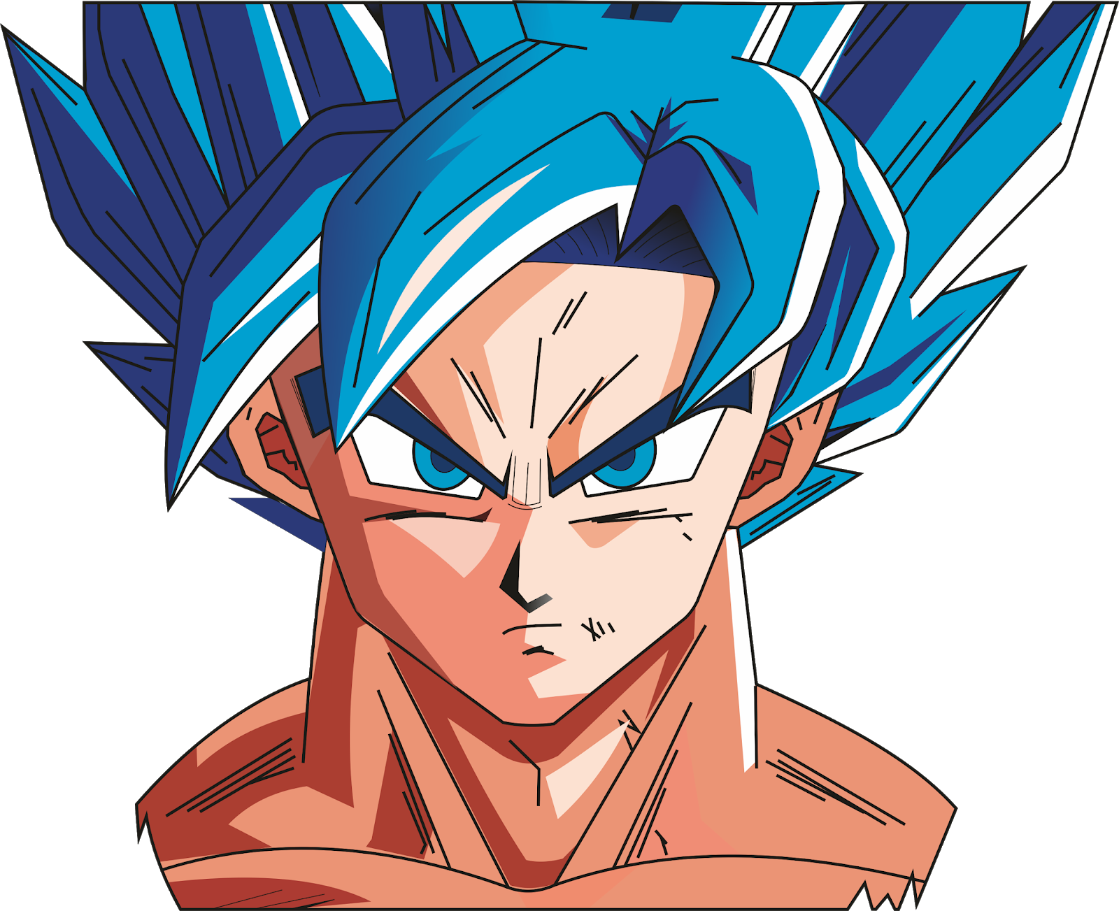 Para Poder Descargar El Vector Solo Ingresa A El Link - Goku Png Vector Clipart (1600x1303), Png Download