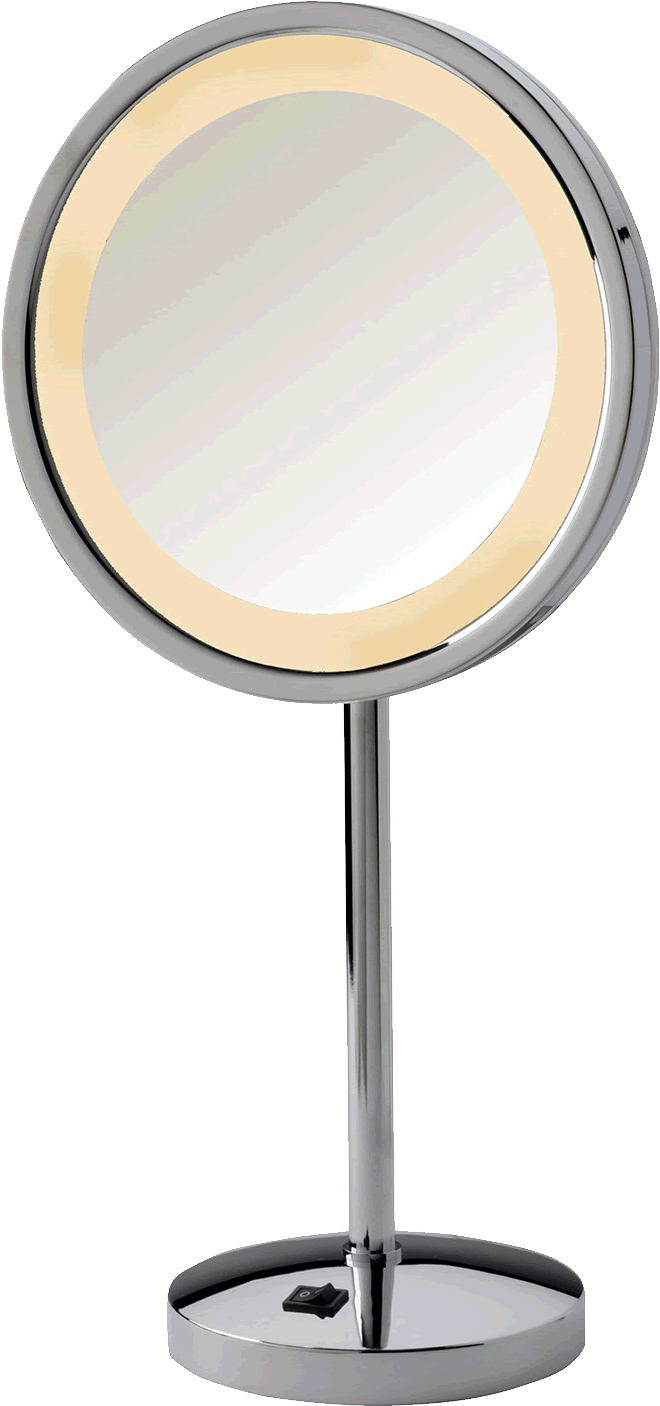 Jerdon Halo Light Vanity Mirror - Makeup Mirror Clipart (660x1406), Png Download