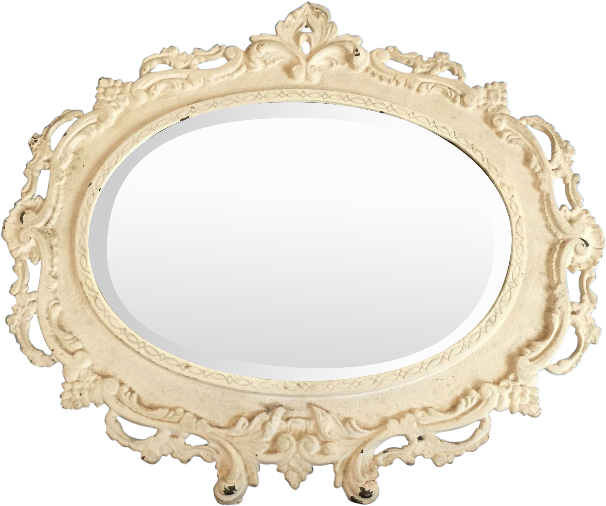 Antique Large Cast Iron Ornate Vanity Mirror - Illustration Clipart (2011x1679), Png Download
