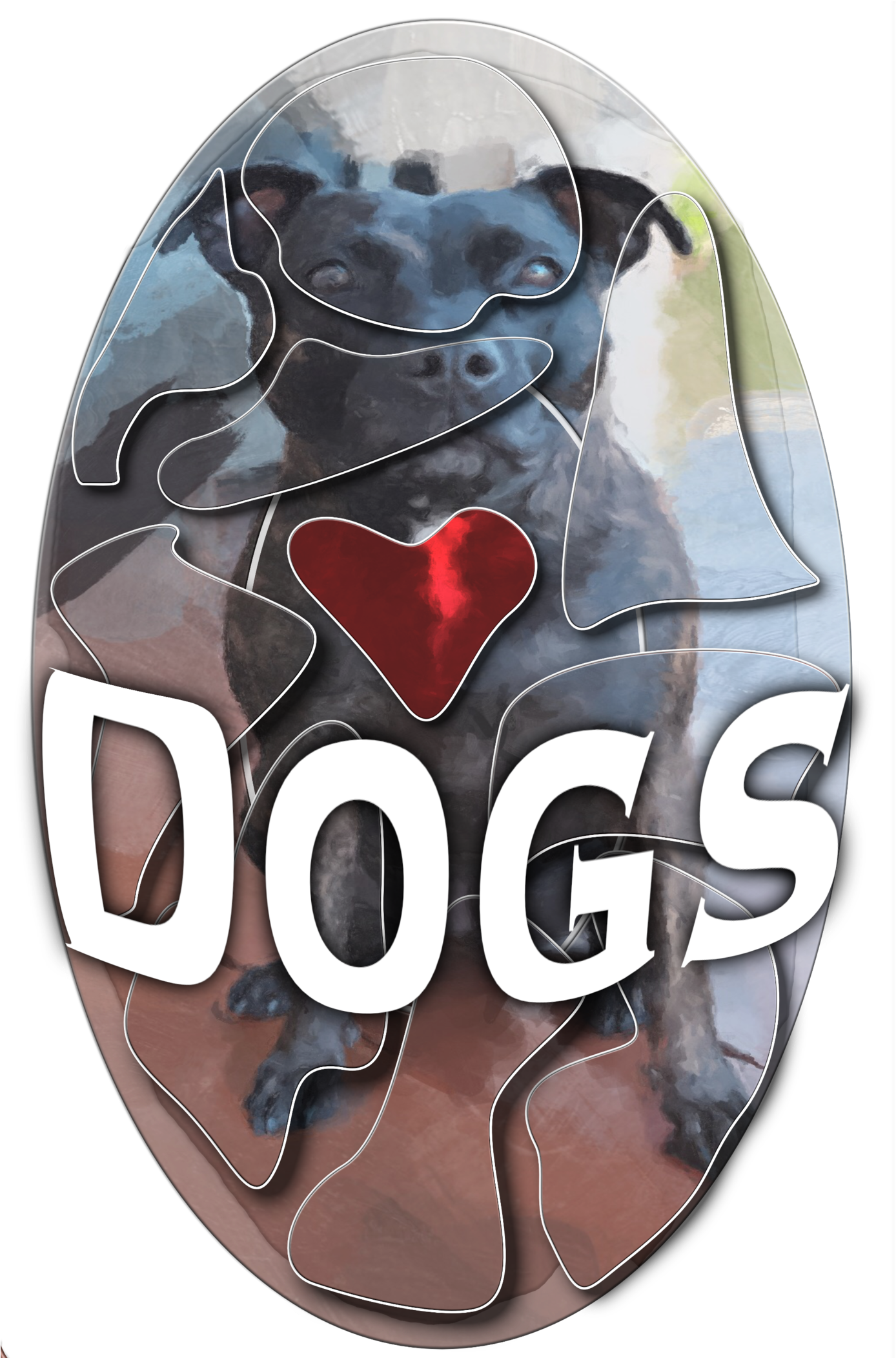Dogs Album Cover - Heart Clipart (1400x2100), Png Download