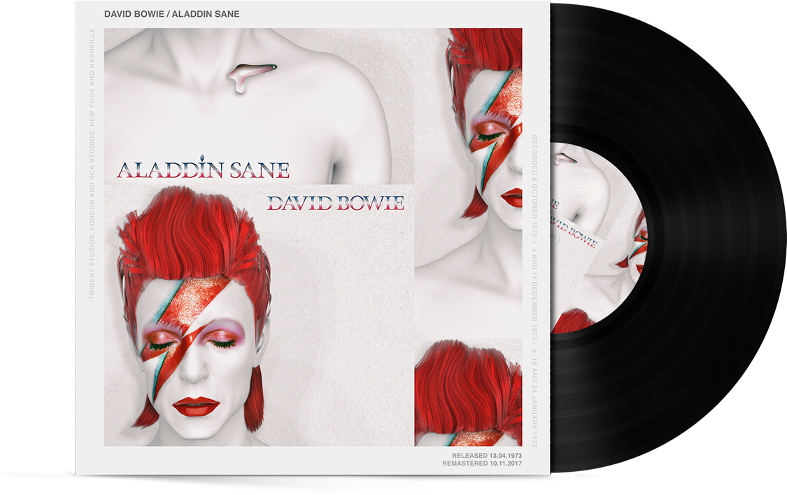 Alberto Cittone's Cover Design For Aladdin Sane By - David Bowie Aladdin Sane Clipart (1125x707), Png Download