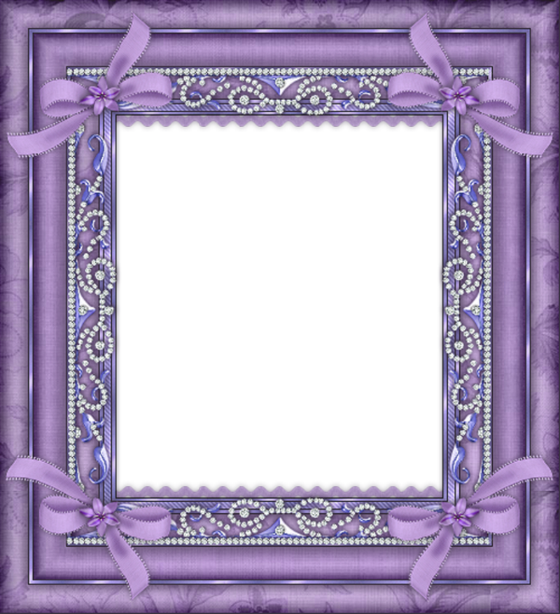 View Full Size - Frame Purple Transparent Background Clipart (800x877), Png Download