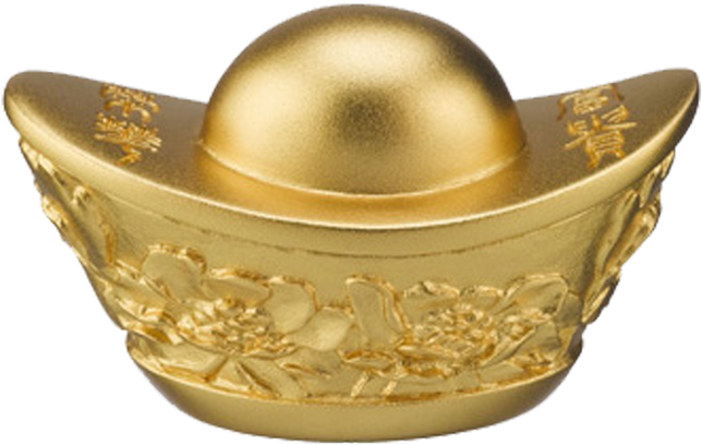 Details - Gold Yuanbao Png Clipart (1100x1100), Png Download