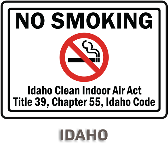 Idaho No Smoking Sign - Smoking Clipart (600x530), Png Download