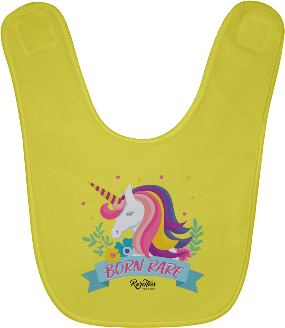 Unicorn Born Rare Baby Bib - Bloquinho De Anotações De Unicornio Clipart (995x1143), Png Download