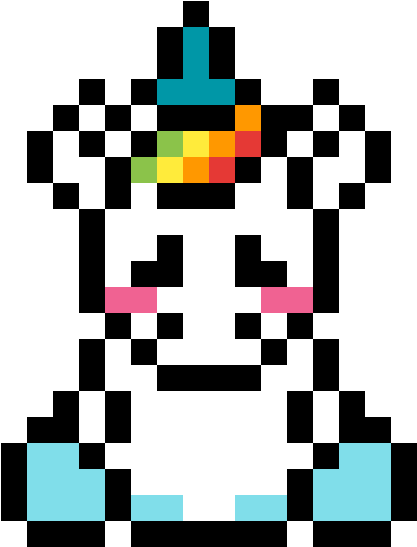 Baby Unicorn - Small Cute Pixel Art Clipart (1170x1170), Png Download