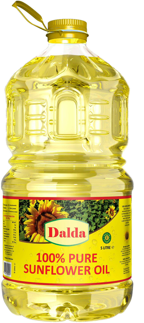 Dalda Sunflower Oil 5 Litre - Dalda Cooking Oil Png Clipart (572x1125), Png Download