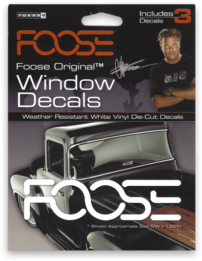 Foose Vinyl Window Decal - Chip Foose Clipart (590x590), Png Download