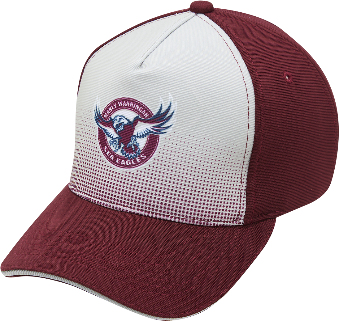 Manly Sea Eagles Nrl Team Coloured Logo Adult Curve - Manly Warringah Sea Eagles Clipart (1095x1039), Png Download