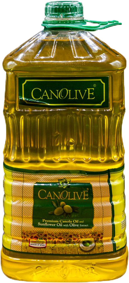 Canolive Premium Canola Oil Bottle 5 Ltr - Plastic Bottle Clipart (1000x1000), Png Download