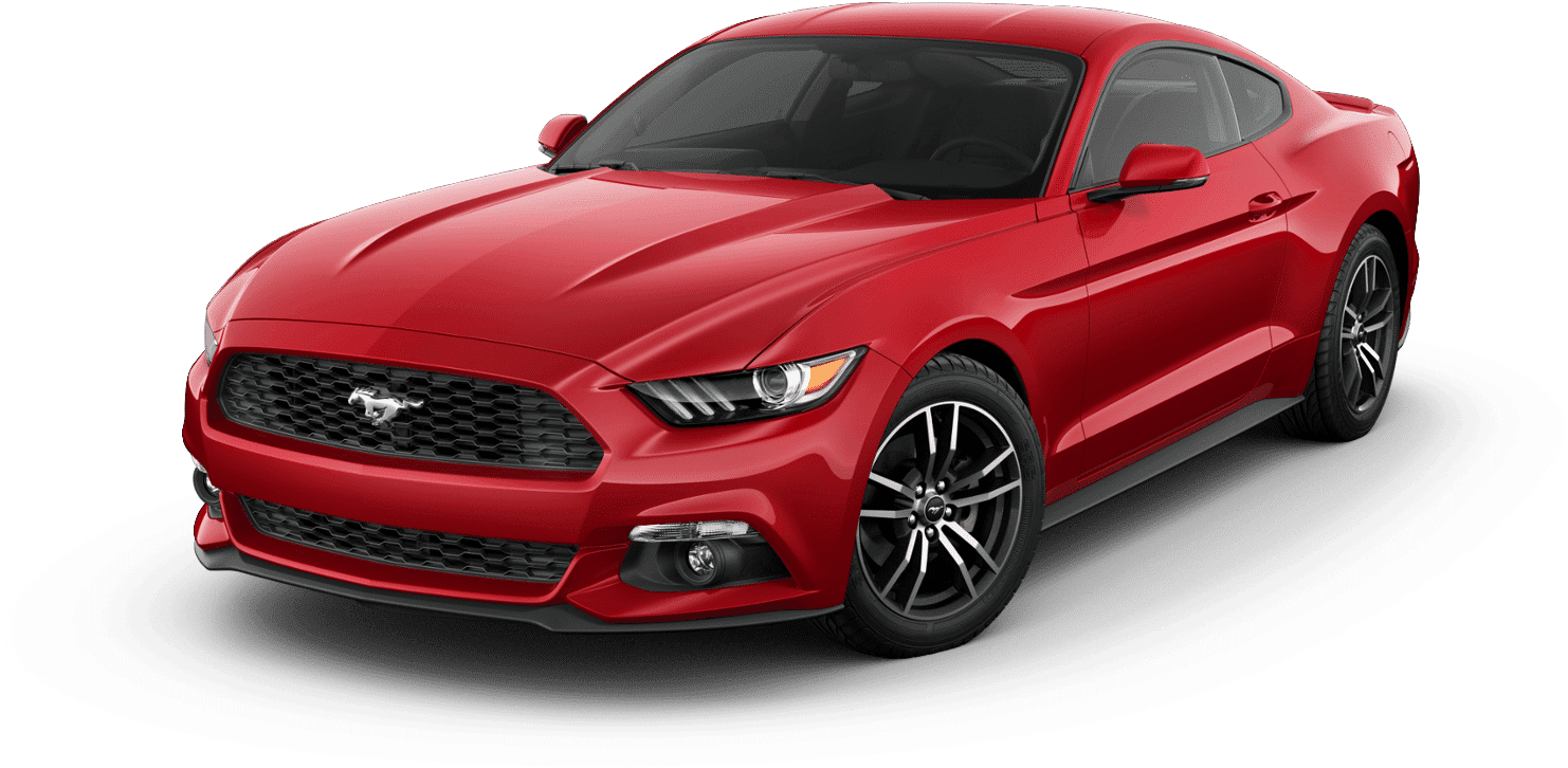 Red Ford Mustang - Ford Mustang Grey 2017 Clipart (1920x960), Png Download