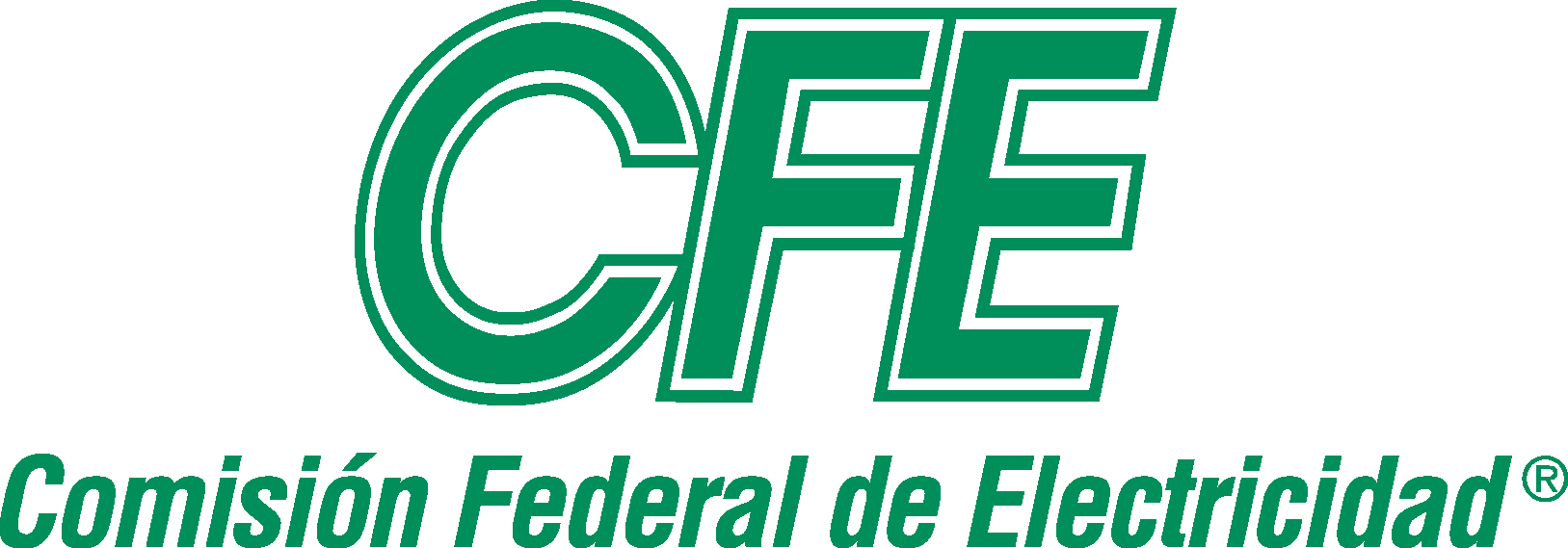 Cfe Logo Comision Federal De Electricidad Png - Sport Club Internacional Clipart (1627x569), Png Download