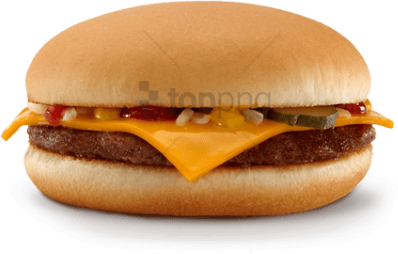 Free Png Cheesburger Png Image With Transparent Background - Mcdonalds Happy Meal Burger Clipart (850x632), Png Download