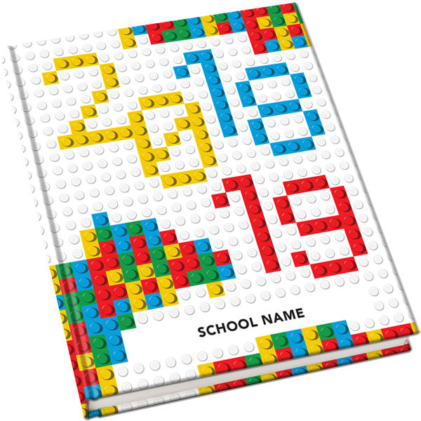 2018-2019 Yearbook Covers - Lego Theme Yearbook Cover Clipart (600x600), Png Download