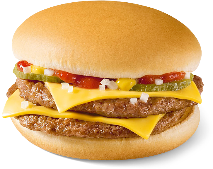 Dabl Çizburger - Mcdonald's Cizburger Clipart (800x800), Png Download
