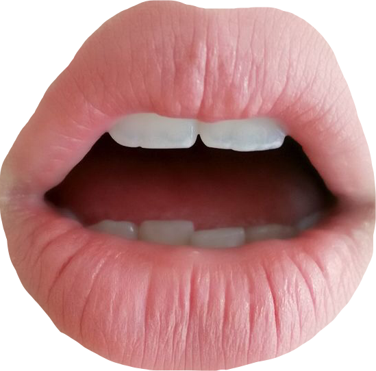 #lips #teeth #pink #mouth #cute #aesthetic #pastel - Mouth Aesthetic Png Clipart (549x542), Png Download