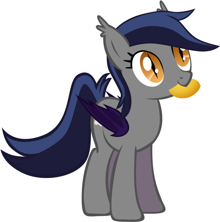 Zee66, Bat Pony, Cute, Death Stare, Fruit, Mango, Mouth - Princess Luna Guards Clipart (931x937), Png Download