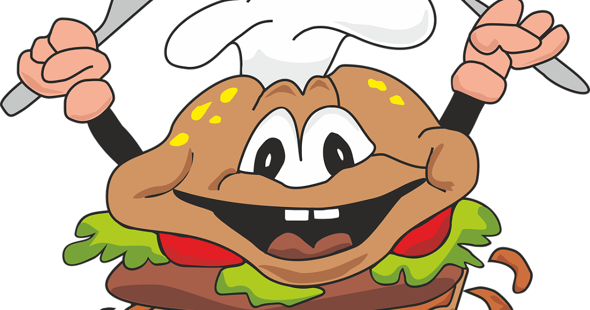 #canned Meat #cheesburgers #fat #hot Dog #processed - Junk Food Clip Art Gambar Animasi Food - Png Download (1200x630), Png Download
