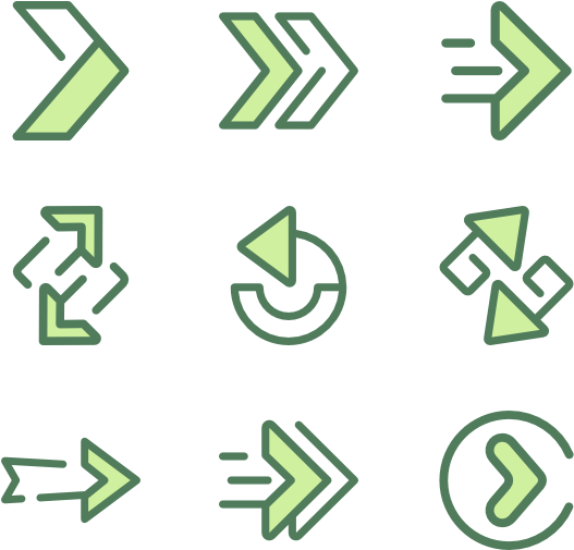 Arrows - Green Arrow Flat Icon Png Clipart (600x564), Png Download