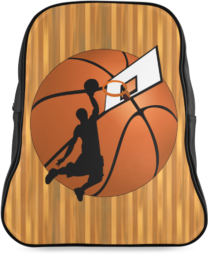 Slam Dunk Basketball Player School Backpack/large - Basketball Clipart (800x800), Png Download