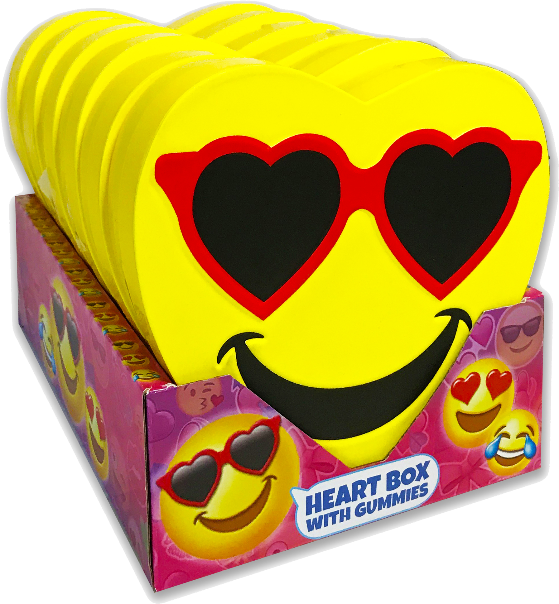 Emoticon Heart Box - Gummy Candy Clipart (2214x2196), Png Download