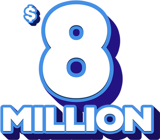 Powerball 8 Million Clipart (640x580), Png Download