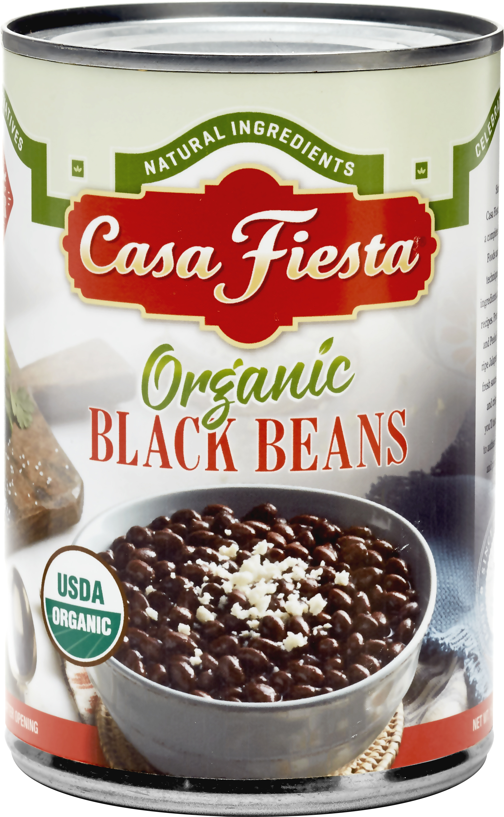 Organic Black Beans Can Cfedit - Refried Beans Clipart (2694x3483), Png Download