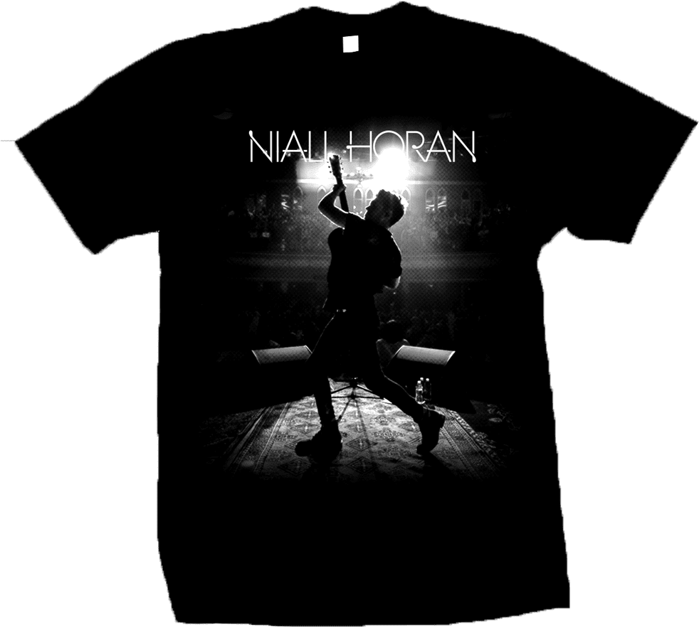 Niall Horan Silhouette Picture Black T-shirt - Niall Horan Tour Shirt Clipart (1000x1000), Png Download