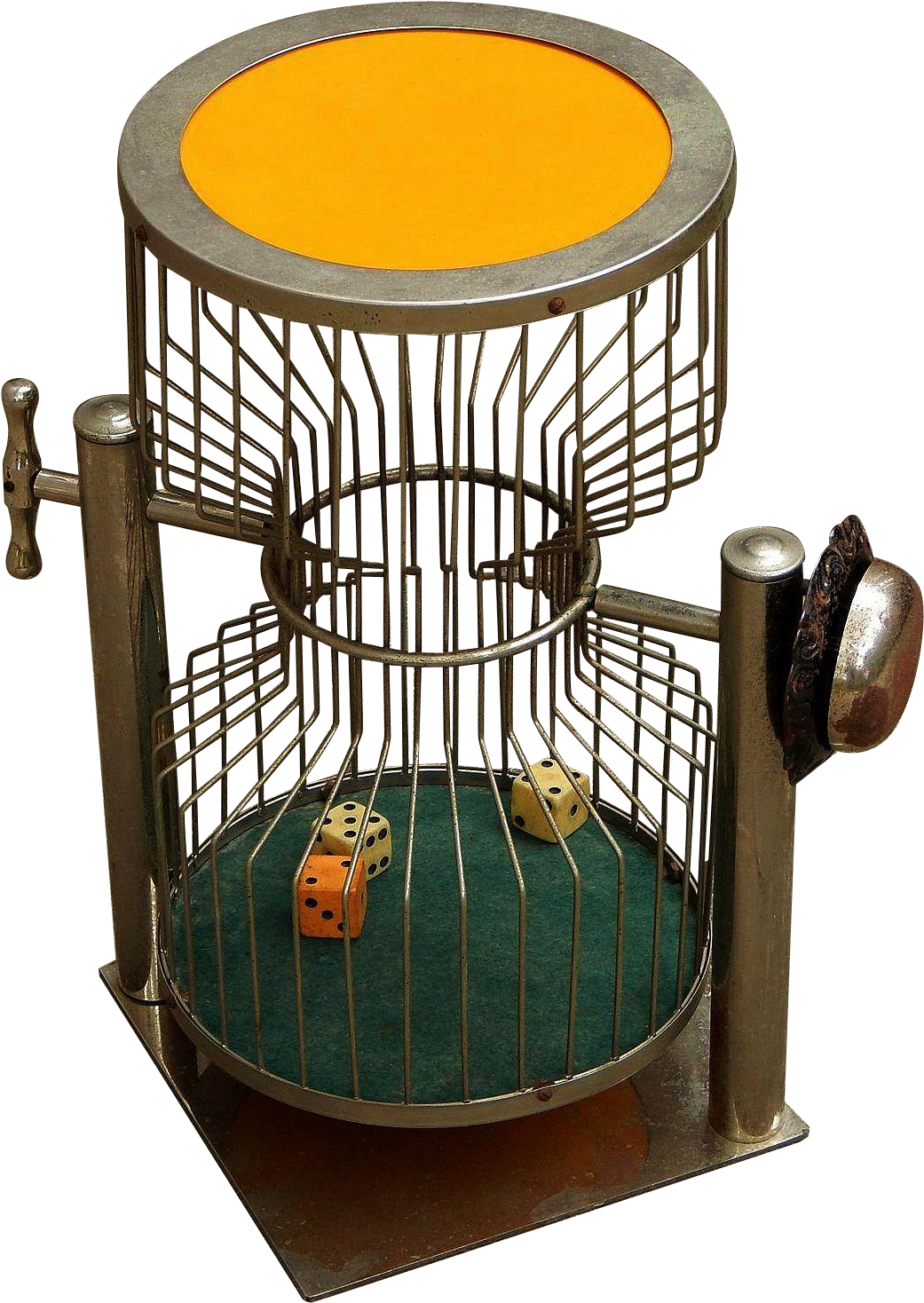 C1910 Antique Casino Cage Dice Game Large Chuck~a~luck - Cage Clipart (1467x1467), Png Download