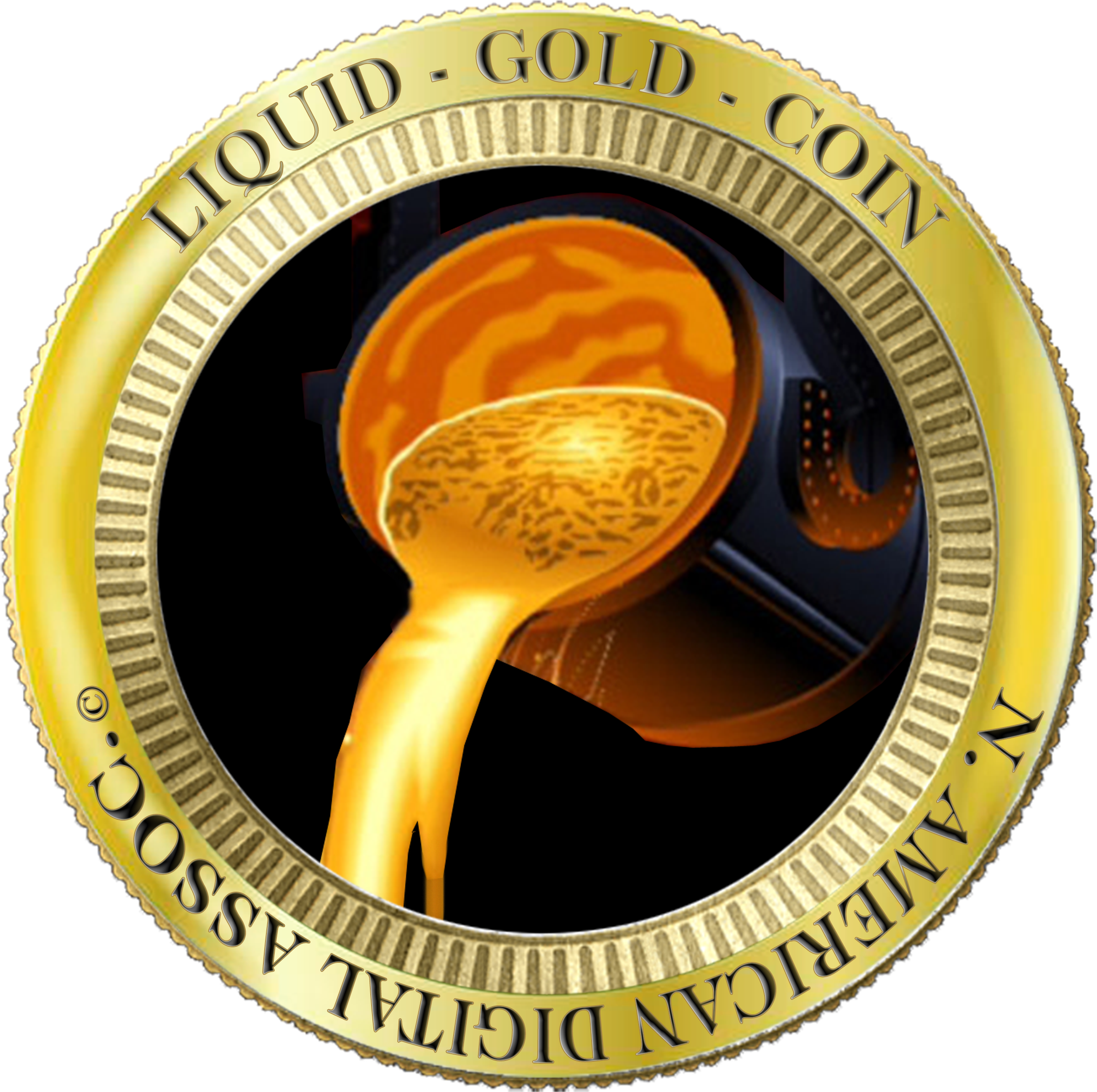 Review Liquid Gold Coin - Chandigarh Police Clipart (3000x2792), Png Download