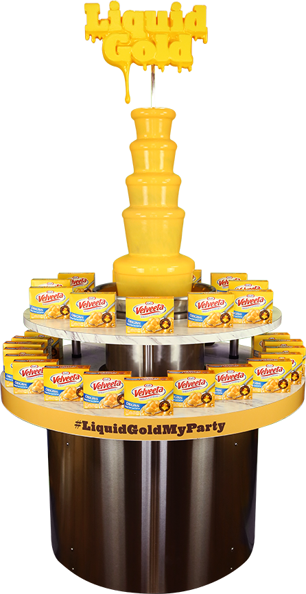 Liquid Gold ™ Fountain - Cheese Fountain Transparent Clipart (446x866), Png Download