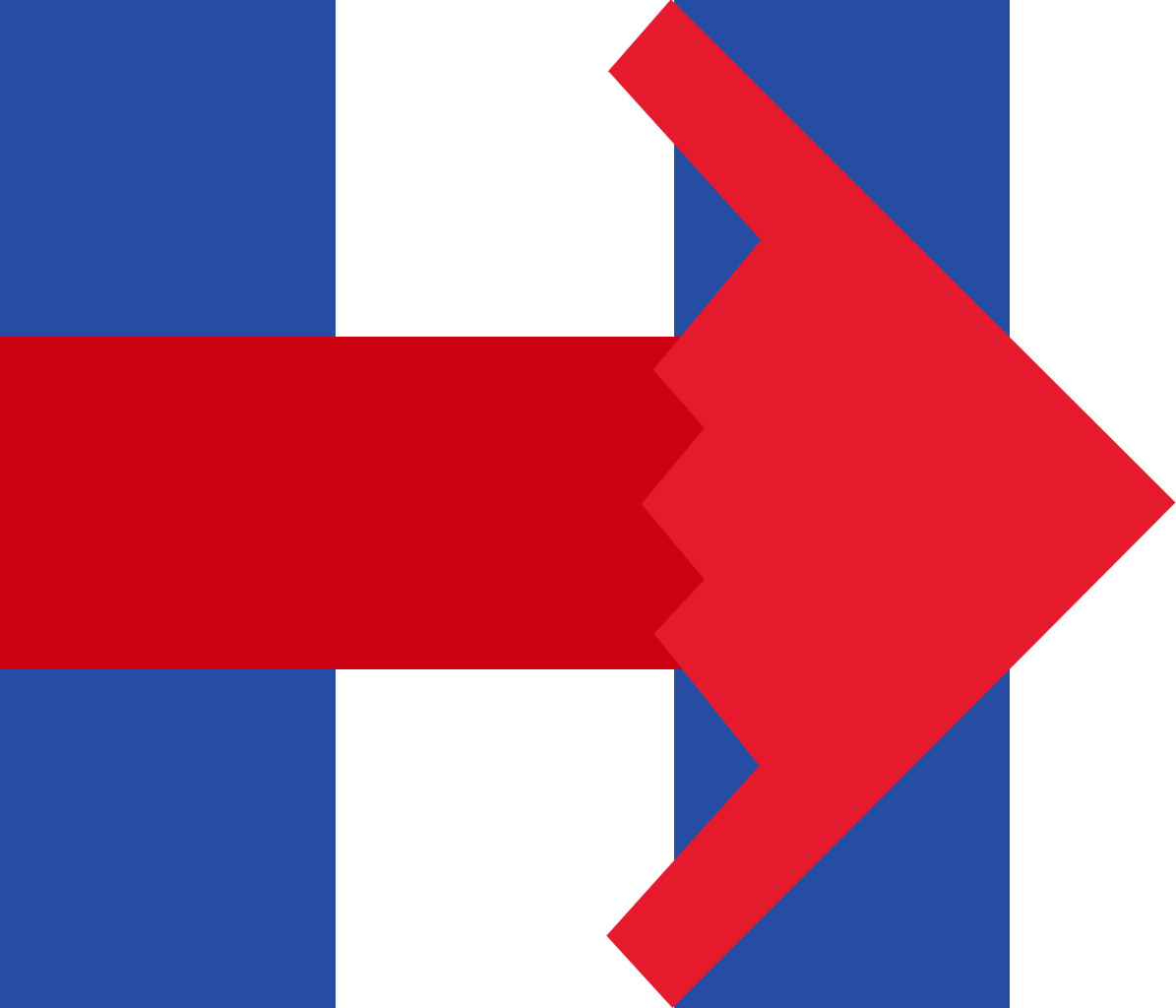 The Donald - Hillary Clinton Banner Clipart (1195x1024), Png Download