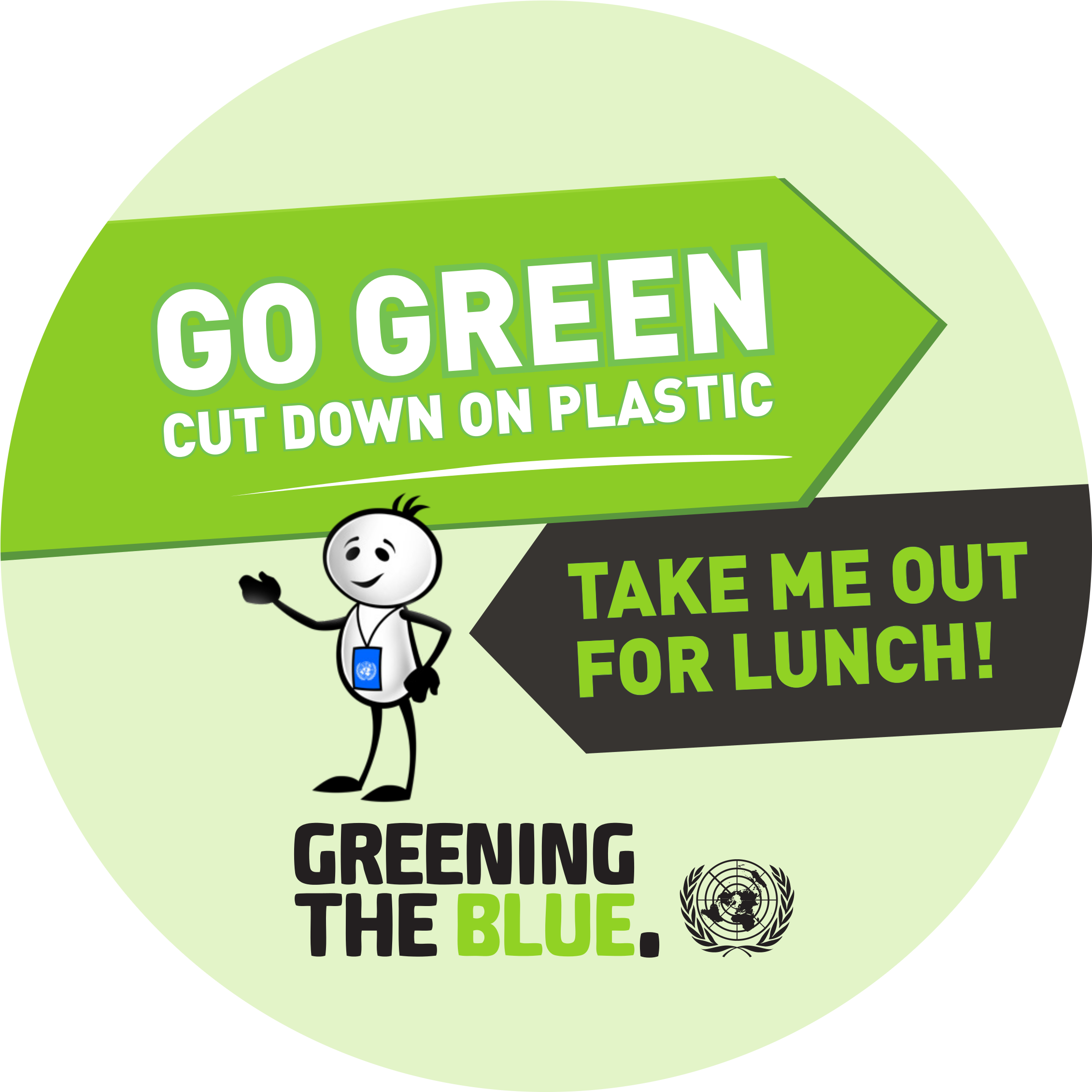 A Sustainable, Re Usable Bag With Our 'take Me Out - United Nations Clipart (2291x2291), Png Download