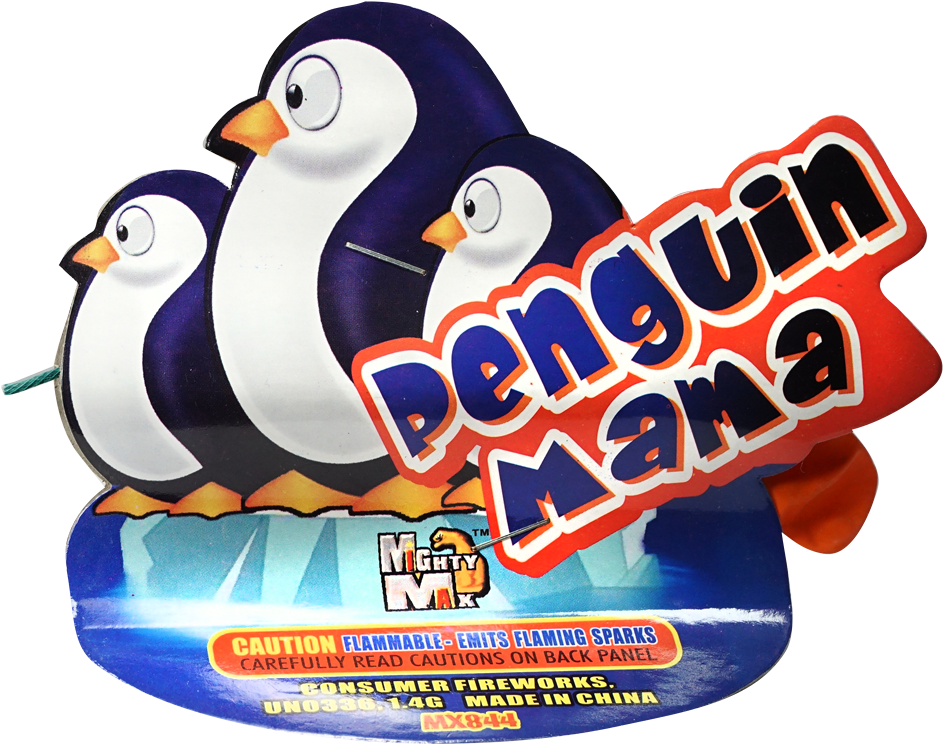 Fireworks Video Of Penguin Mama - Penguin Clipart (1000x1000), Png Download
