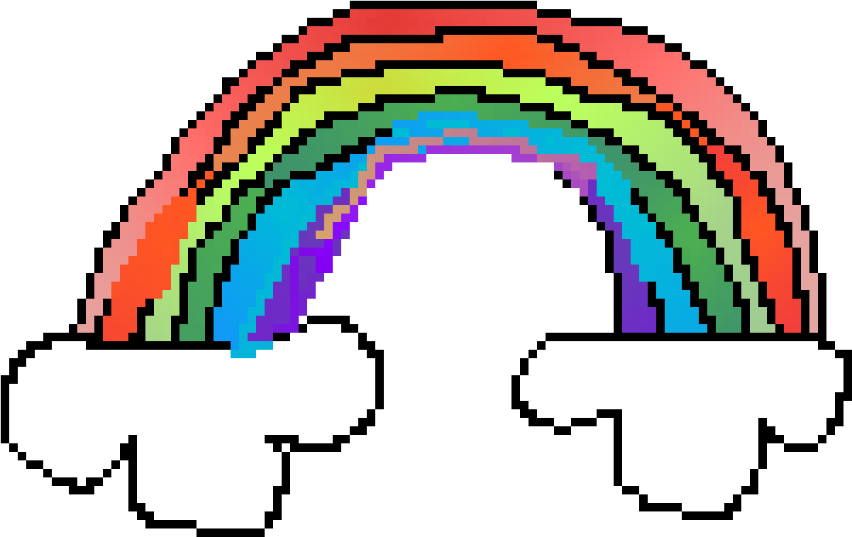 Rainbow Using Rainbow Colors Clipart (1200x1200), Png Download