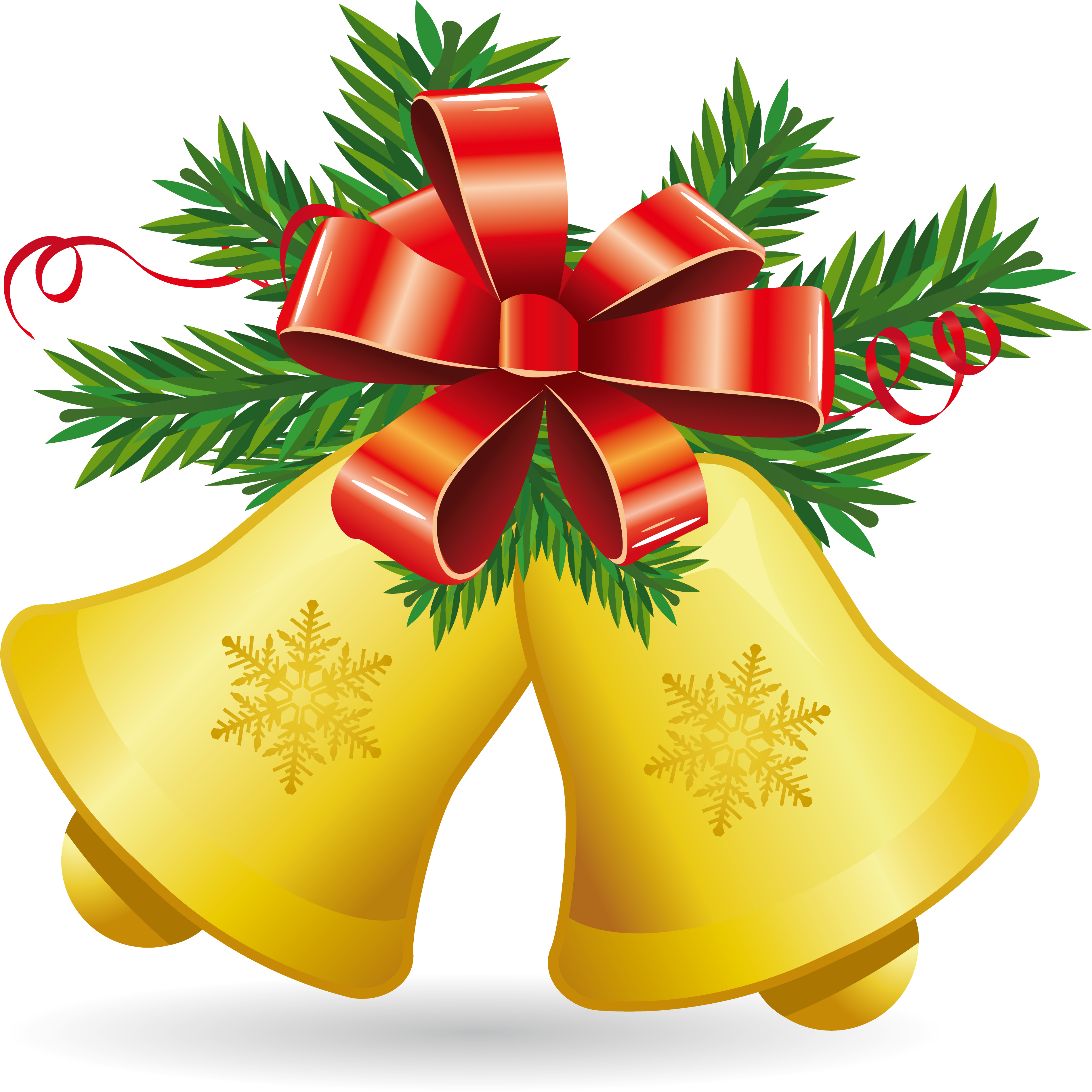 Christmas-bells - Christmas Bells Clip Art Png Transparent Png (3840x3840), Png Download